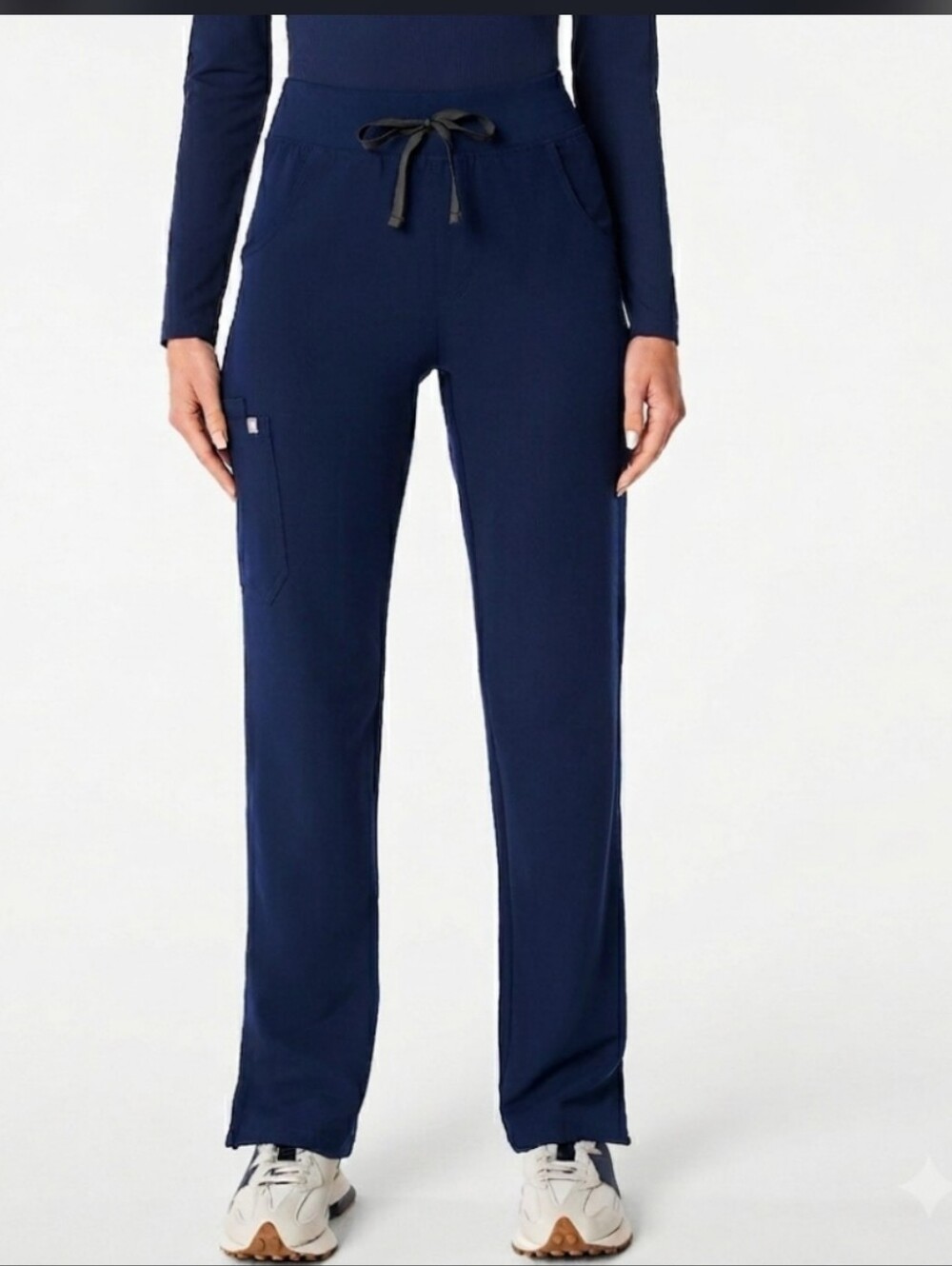 Figs Women's Navy Drawstring Scrub Pants